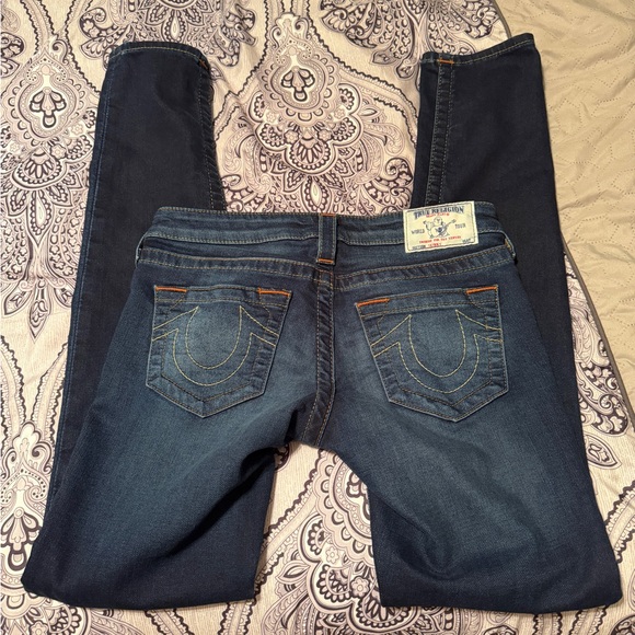 True Religion Denim - True Religion navy blue skinny jeans Size 26